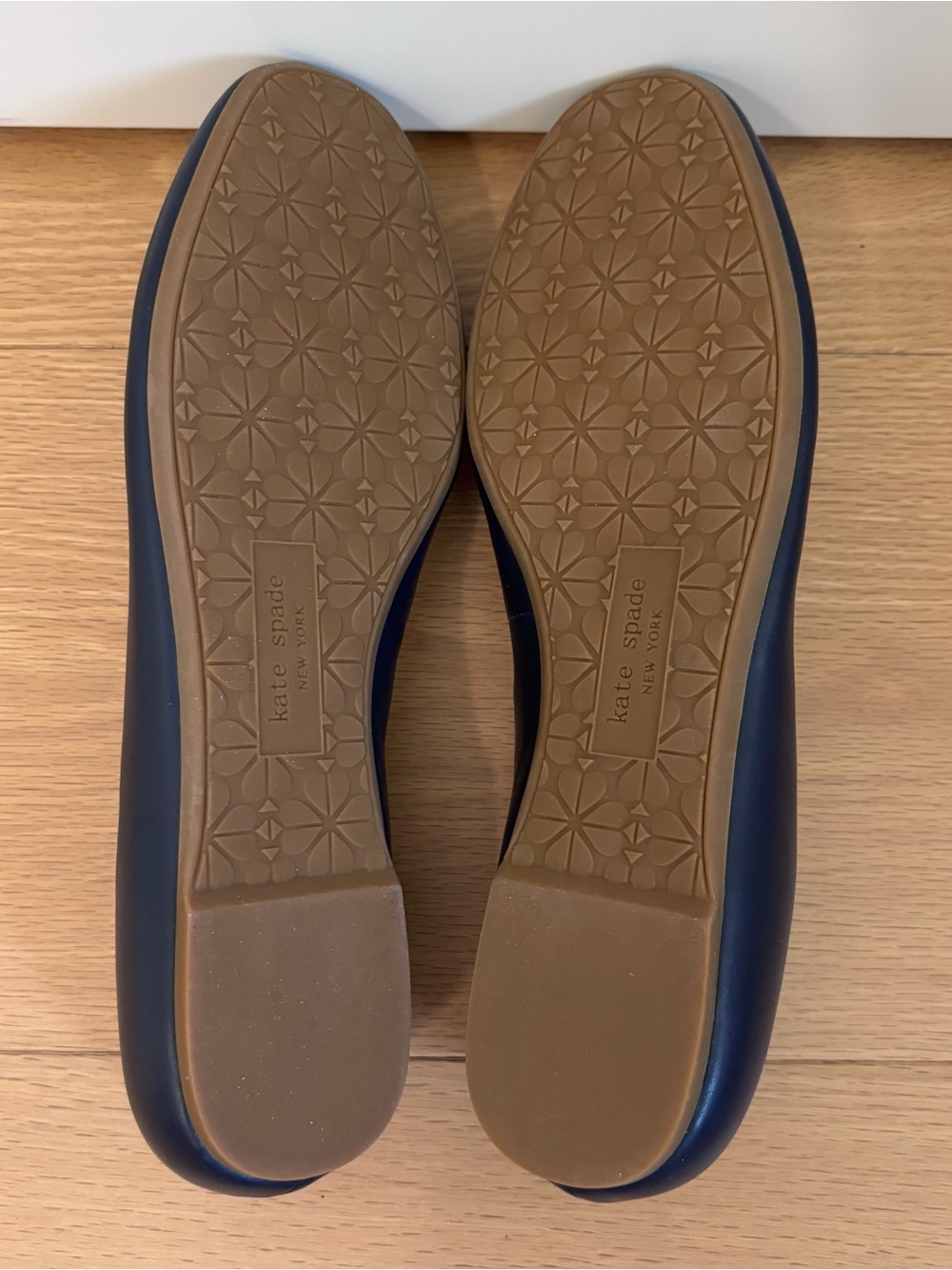 Final sale New Kate Spade Kiersten genuine leather ballet flats blazer blue colo - Picture 15 of 16